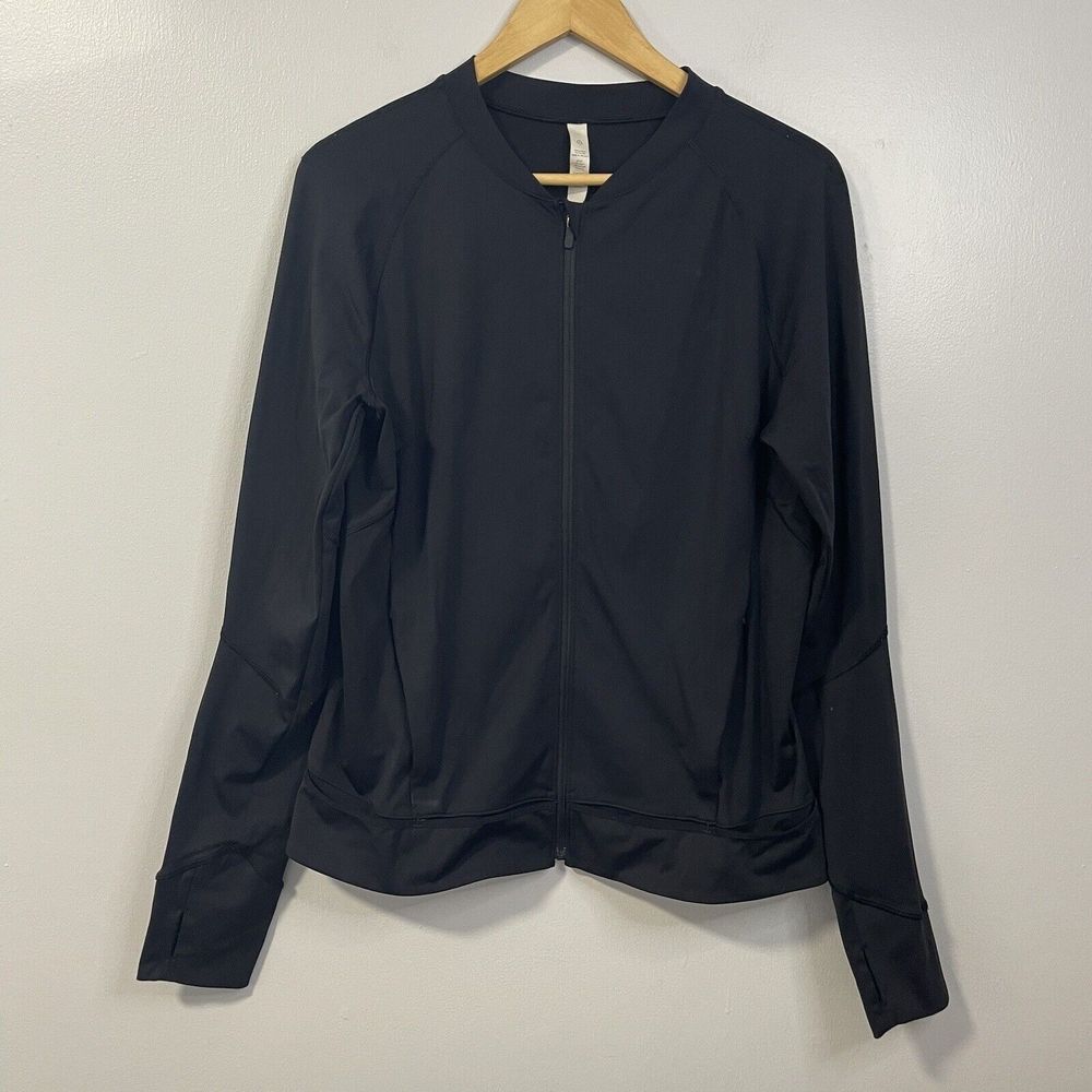 Lululemon Size 14 Black Athletics Zippered Jacket X7